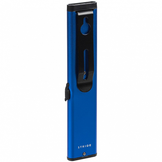 Фонарик-факел аккумуляторный Wallis, синий с логотипом в Балашихе заказать по выгодной цене в кибермаркете AvroraStore