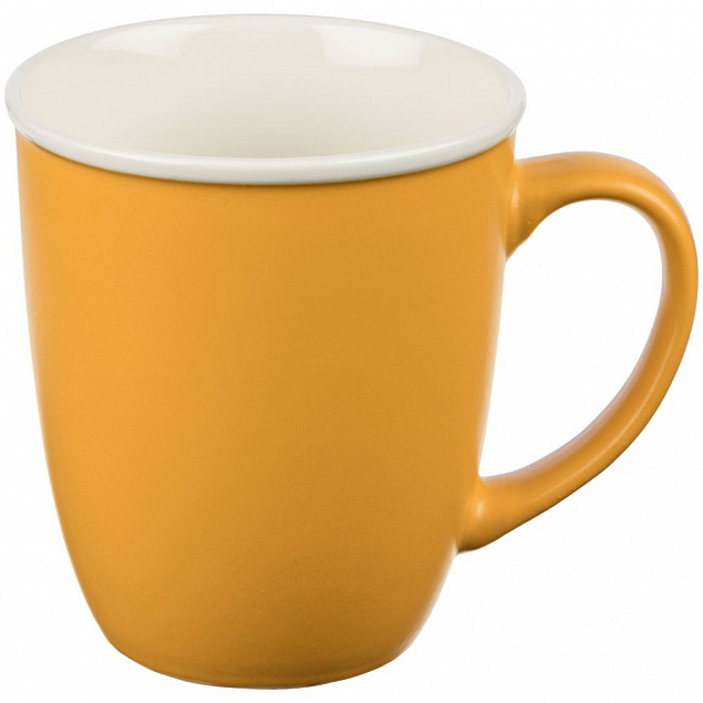 Кружка Doppel, желтая с логотипом в Балашихе заказать по выгодной цене в кибермаркете AvroraStore