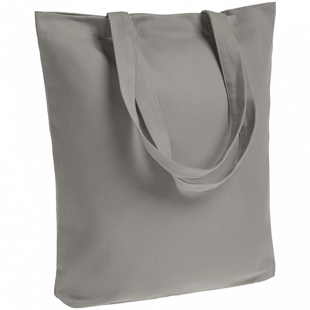 Холщовая сумка Avoska, серая с логотипом в Балашихе заказать по выгодной цене в кибермаркете AvroraStore