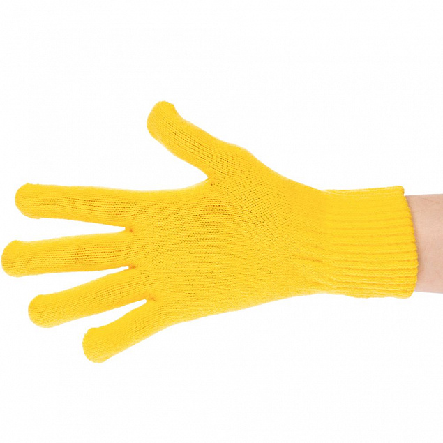 Перчатки Urban Flow, желтые с логотипом в Балашихе заказать по выгодной цене в кибермаркете AvroraStore