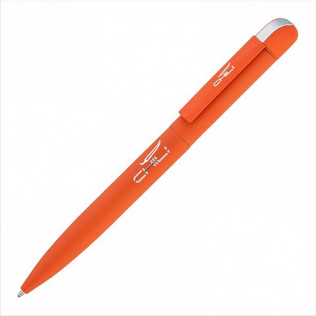 Ручка шариковая "Jupiter", оранжевый, покрытие soft touch с логотипом в Балашихе заказать по выгодной цене в кибермаркете AvroraStore