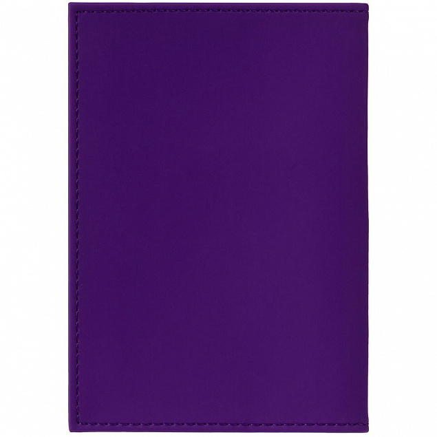 Обложка для паспорта Shall, фиолетовая с логотипом в Балашихе заказать по выгодной цене в кибермаркете AvroraStore