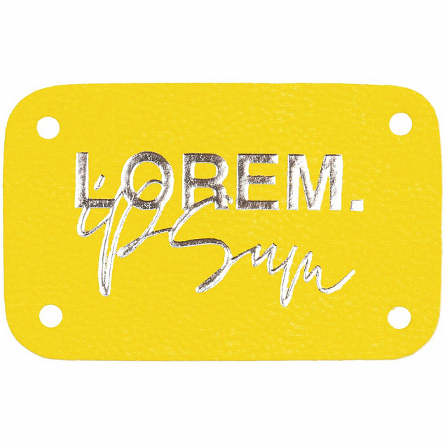 Лейбл Latte, S, желтый с логотипом в Балашихе заказать по выгодной цене в кибермаркете AvroraStore