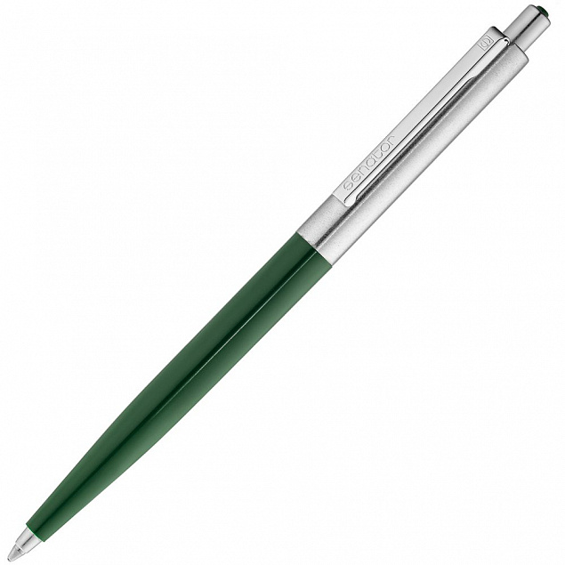 Ручка шариковая Senator Point Metal, зеленая с логотипом в Балашихе заказать по выгодной цене в кибермаркете AvroraStore