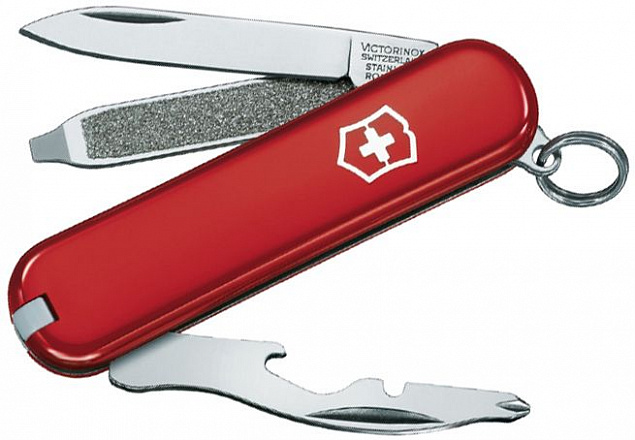 Нож-брелок Rally 58, красный с логотипом в Балашихе заказать по выгодной цене в кибермаркете AvroraStore