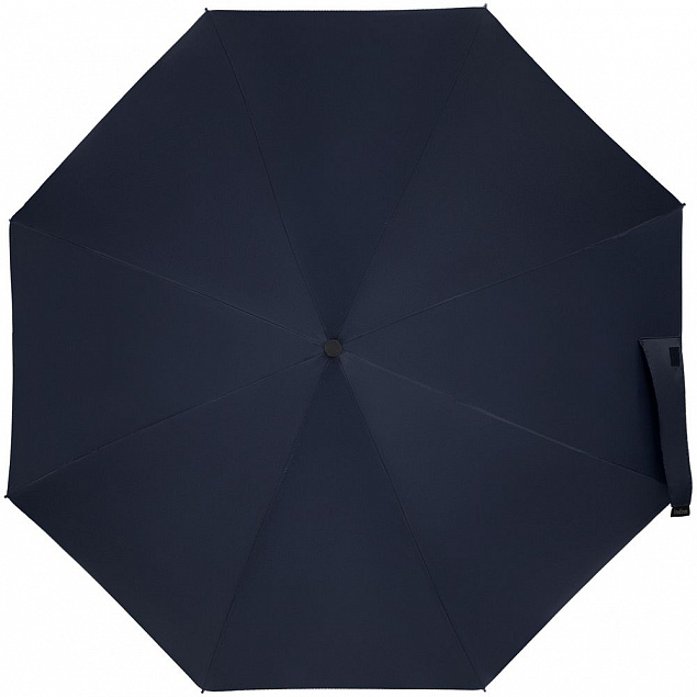 Складной зонт doubleDub, синий с логотипом в Балашихе заказать по выгодной цене в кибермаркете AvroraStore