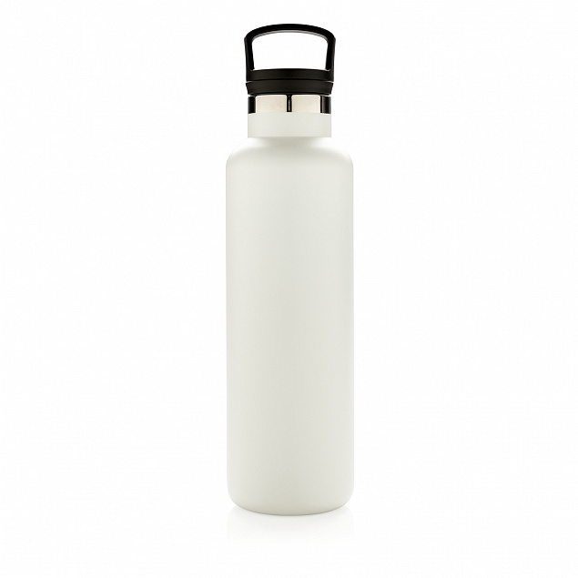 Герметичная вакуумная бутылка, белая с логотипом в Балашихе заказать по выгодной цене в кибермаркете AvroraStore