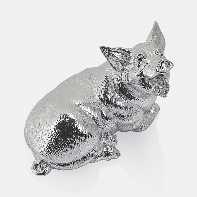 Статуэтка "Поросёнок", 8 х 8 см, серебро с логотипом в Балашихе заказать по выгодной цене в кибермаркете AvroraStore