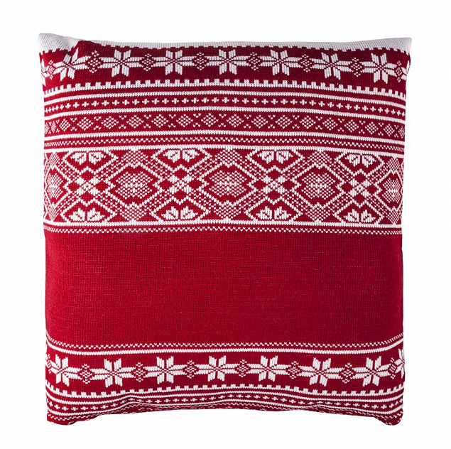 Подушка «Скандик», красная с логотипом в Балашихе заказать по выгодной цене в кибермаркете AvroraStore
