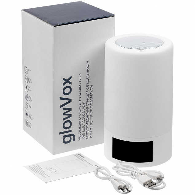 Мультимедийная станция glowVox, белая с логотипом в Балашихе заказать по выгодной цене в кибермаркете AvroraStore