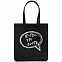 Холщовая сумка «Есть что пить», черная с логотипом в Балашихе заказать по выгодной цене в кибермаркете AvroraStore
