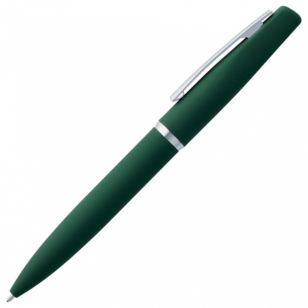Ручка шариковая Bolt Soft Touch, зеленая с логотипом в Балашихе заказать по выгодной цене в кибермаркете AvroraStore