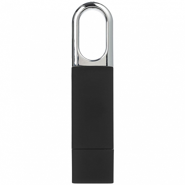 Флешка Uniscend Silveren, черная, 8 Гб с логотипом в Балашихе заказать по выгодной цене в кибермаркете AvroraStore
