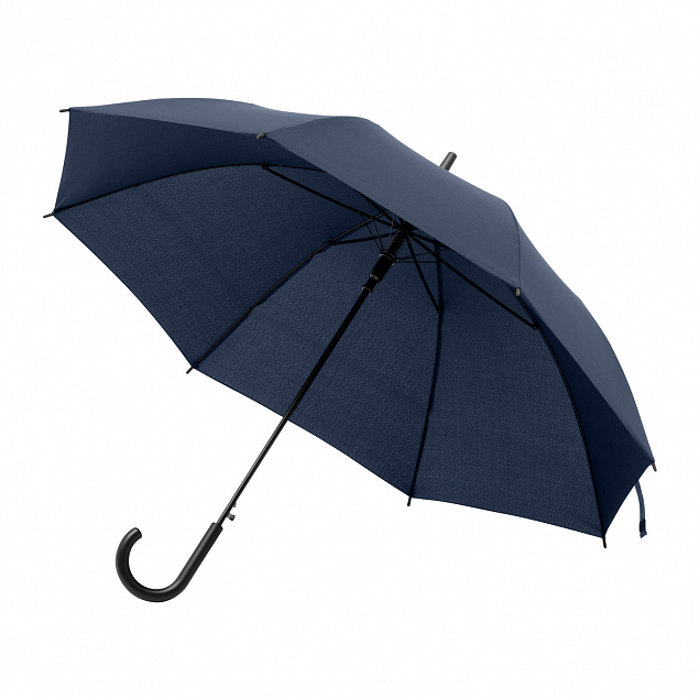 Зонт-трость, Bergwind, синий с логотипом в Балашихе заказать по выгодной цене в кибермаркете AvroraStore