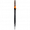 Зонт-трость Jenna, черный с оранжевым с логотипом в Балашихе заказать по выгодной цене в кибермаркете AvroraStore