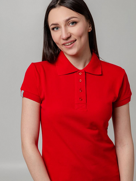 Рубашка поло женская Virma Premium Lady, красная с логотипом в Балашихе заказать по выгодной цене в кибермаркете AvroraStore