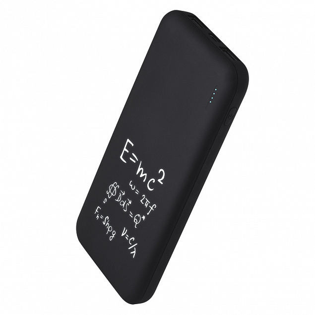 Внешний аккумулятор, Luce, 10000 mAh, черный с логотипом в Балашихе заказать по выгодной цене в кибермаркете AvroraStore