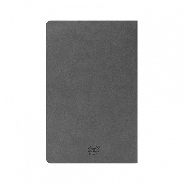 Бизнес-блокнот ALFI, A5, серый, мягкая обложка, в линейку с логотипом в Балашихе заказать по выгодной цене в кибермаркете AvroraStore