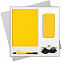 Подарочный набор Sky, желтый (ежедневник, ручка, аккумулятор) с логотипом в Балашихе заказать по выгодной цене в кибермаркете AvroraStore