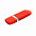 Флешка "Shape" с покрытием Софт Тач 16 Гб - Оранжевый OO с логотипом в Балашихе заказать по выгодной цене в кибермаркете AvroraStore