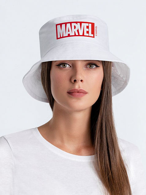Панама Marvel, белая с логотипом в Балашихе заказать по выгодной цене в кибермаркете AvroraStore