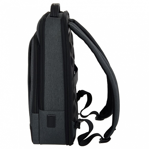 Рюкзак для ноутбука Santiago Slim, серый с логотипом в Балашихе заказать по выгодной цене в кибермаркете AvroraStore