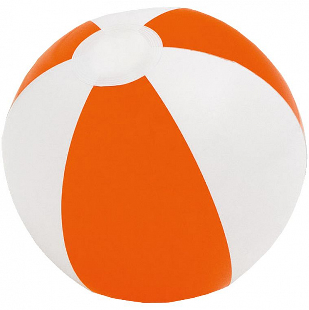 Надувной пляжный мяч Cruise, оранжевый с белым с логотипом в Балашихе заказать по выгодной цене в кибермаркете AvroraStore