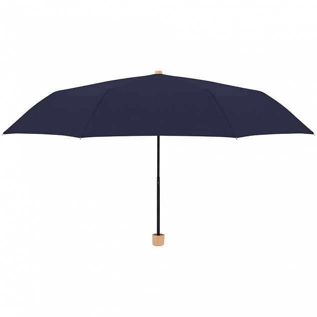 Зонт складной Nature Mini, синий с логотипом в Балашихе заказать по выгодной цене в кибермаркете AvroraStore