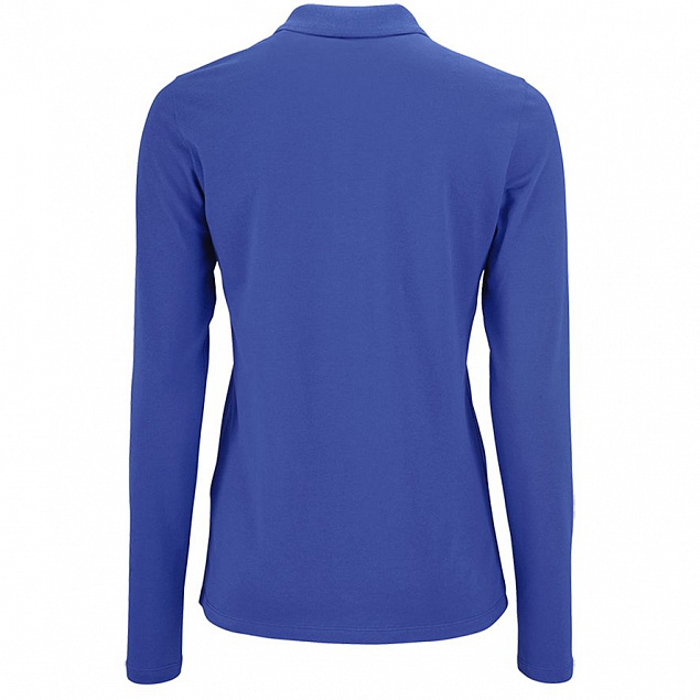Рубашка поло женская с длинным рукавом PERFECT LSL WOMEN, ярко-синяя с логотипом в Балашихе заказать по выгодной цене в кибермаркете AvroraStore