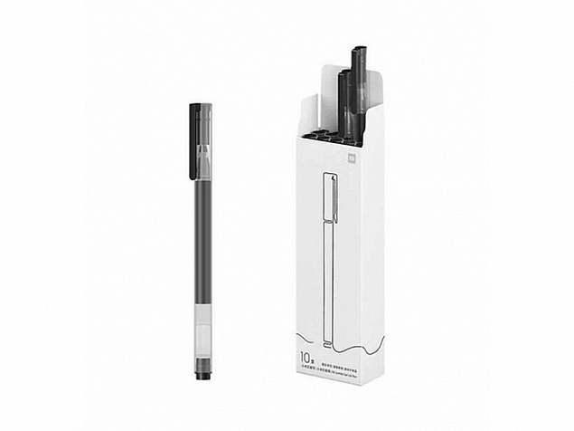 Ручка гелевая Mi High-capacity Gel Pen (10-Pack) MJZXB02WCHW (BHR4603GL) с логотипом в Балашихе заказать по выгодной цене в кибермаркете AvroraStore
