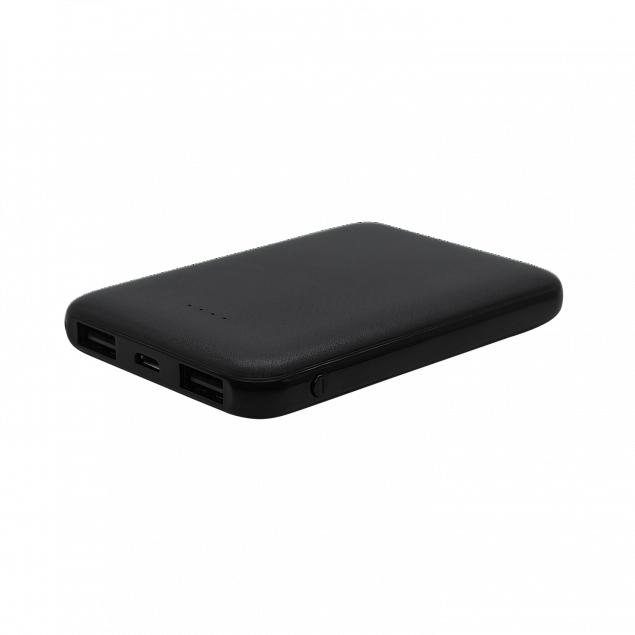 Внешний аккумулятор Reach, 5000 мАч (черный) с логотипом в Балашихе заказать по выгодной цене в кибермаркете AvroraStore
