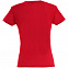 Футболка женская MISS 150, красная с логотипом в Балашихе заказать по выгодной цене в кибермаркете AvroraStore