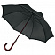 Зонт-трость светоотражающий Reflect, черный с логотипом в Балашихе заказать по выгодной цене в кибермаркете AvroraStore