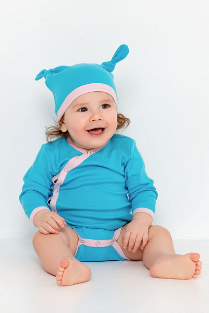 Шапочка детская Baby Prime, молочно-белая с логотипом в Балашихе заказать по выгодной цене в кибермаркете AvroraStore