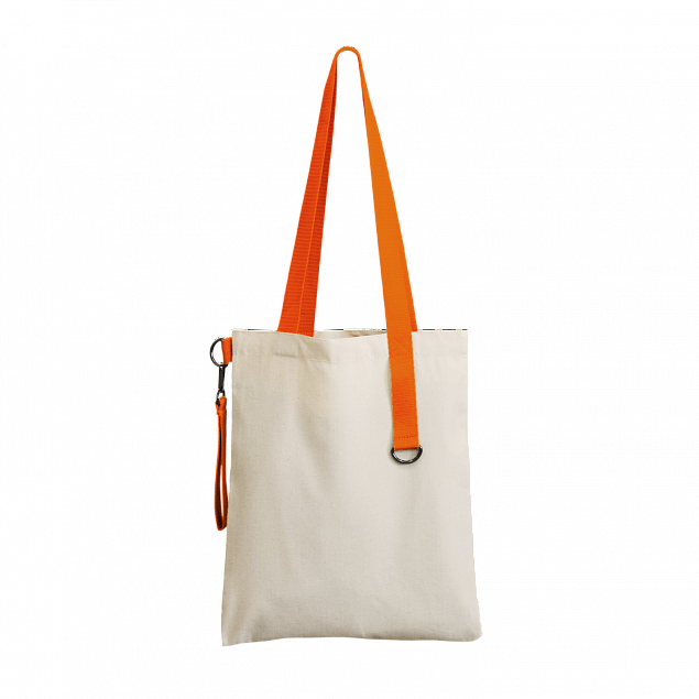 Шоппер Superbag (неокрашенный с оранжевым) с логотипом в Балашихе заказать по выгодной цене в кибермаркете AvroraStore