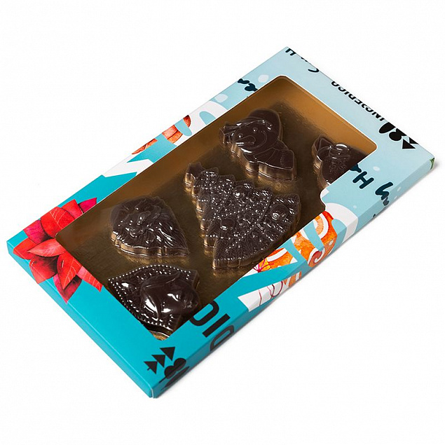 Набор фигурного шоколада Choco New Year на заказ с логотипом в Балашихе заказать по выгодной цене в кибермаркете AvroraStore