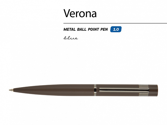 Ручка металлическая шариковая «Verona» с логотипом в Балашихе заказать по выгодной цене в кибермаркете AvroraStore
