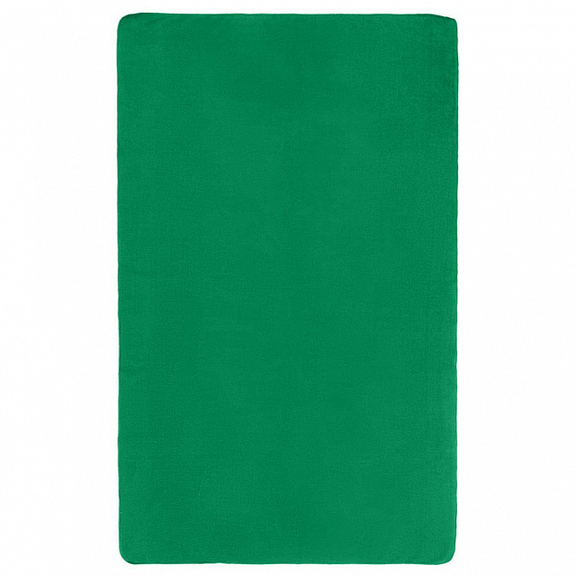 Флисовый плед Warm&Peace, зеленый с логотипом в Балашихе заказать по выгодной цене в кибермаркете AvroraStore