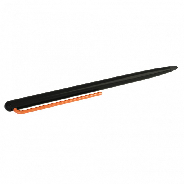 Карандаш GrafeeX в чехле, черный с оранжевым с логотипом в Балашихе заказать по выгодной цене в кибермаркете AvroraStore