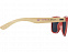 Sun Ray очки с бамбуковой оправой, красный с логотипом в Балашихе заказать по выгодной цене в кибермаркете AvroraStore