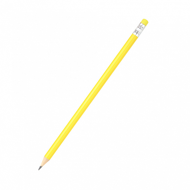 Карандаш Largo с цветным корпусом - Желтый KK с логотипом в Балашихе заказать по выгодной цене в кибермаркете AvroraStore