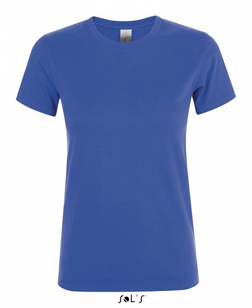 Фуфайка (футболка) REGENT женская,Ярко-синий XXL с логотипом в Балашихе заказать по выгодной цене в кибермаркете AvroraStore