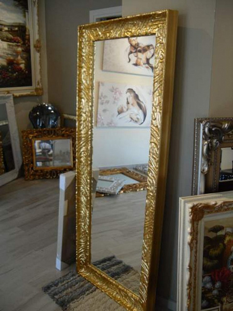 Зеркало Classic, в золотистой раме с логотипом в Балашихе заказать по выгодной цене в кибермаркете AvroraStore