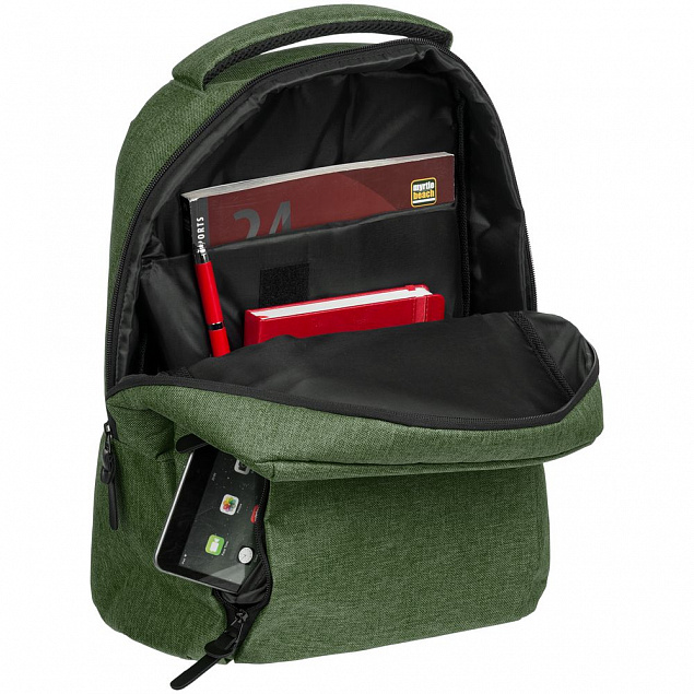 Рюкзак для ноутбука Onefold, хаки с логотипом в Балашихе заказать по выгодной цене в кибермаркете AvroraStore