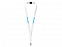 Ремешок на шею с карабином Бибионе, белый с логотипом в Балашихе заказать по выгодной цене в кибермаркете AvroraStore