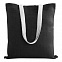 Холщовая сумка на плечо Juhu, черная с логотипом в Балашихе заказать по выгодной цене в кибермаркете AvroraStore