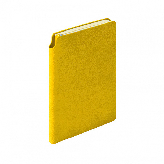 Ежедневник недатированный SALLY, A6, желтый, кремовый блок с логотипом в Балашихе заказать по выгодной цене в кибермаркете AvroraStore