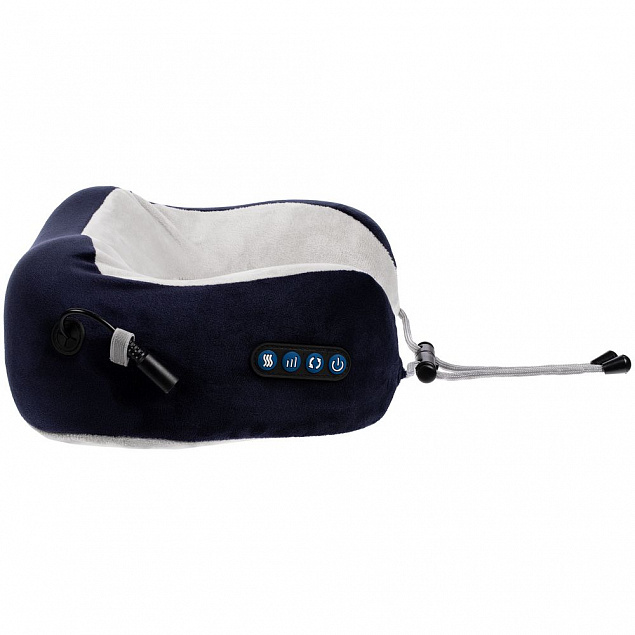 Дорожная подушка-массажер inRelax, синяя с логотипом в Балашихе заказать по выгодной цене в кибермаркете AvroraStore