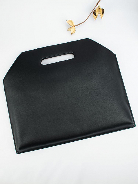 Сумка-папка Romance, черная с логотипом в Балашихе заказать по выгодной цене в кибермаркете AvroraStore