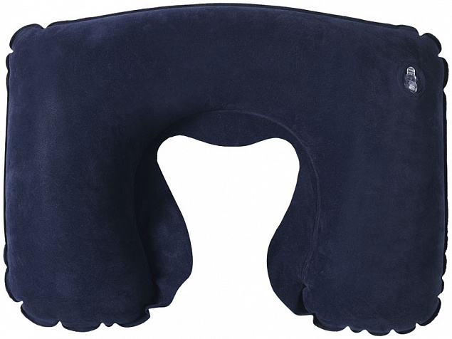Подушка надувная Detroit, темно-синяя с логотипом в Балашихе заказать по выгодной цене в кибермаркете AvroraStore